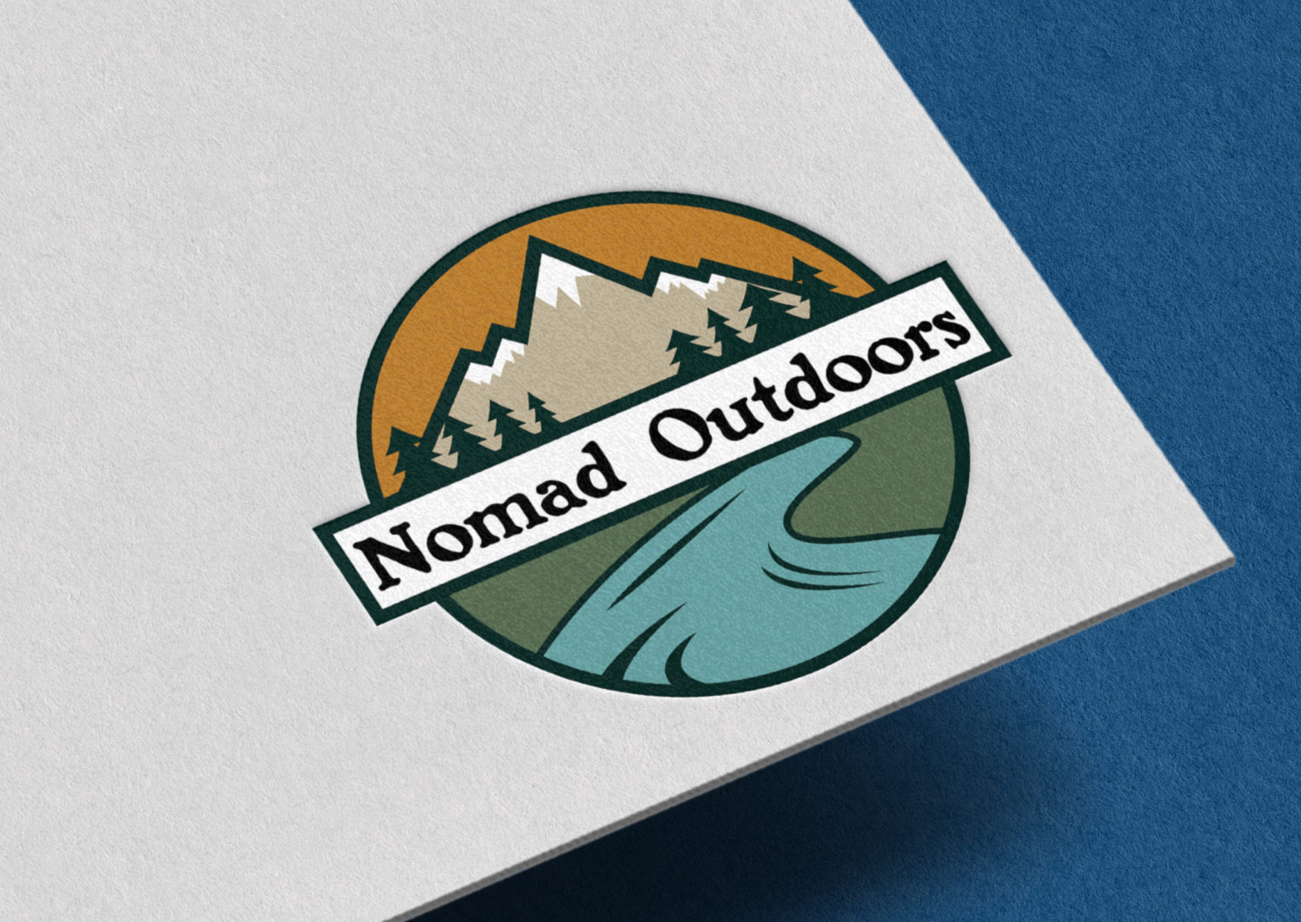 Nomad Outdoors Logo Mockup